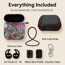 Case with Silicone Cover, Strap and Ear Hooks by LJGDeals