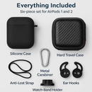 Case with Silicone Cover, Strap and Ear Hooks by LJGDeals
