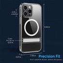 Metal Kickstand Clear Case for iPhone – MagSafe Ready by LJGDeals