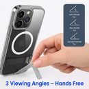 Metal Kickstand Clear Case for iPhone – MagSafe Ready by LJGDeals