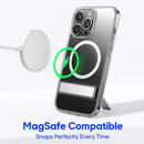 Metal Kickstand Clear Case for iPhone – MagSafe Ready by LJGDeals