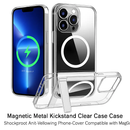 Metal Kickstand Clear Case for iPhone – MagSafe Ready by LJGDeals