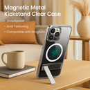 Metal Kickstand Clear Case for iPhone – MagSafe Ready by LJGDeals