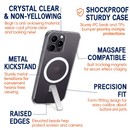 Metal Kickstand Clear Case for iPhone – MagSafe Ready by LJGDeals
