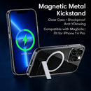Metal Kickstand Clear Case for iPhone – MagSafe Ready by LJGDeals