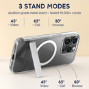 Metal Kickstand Clear Case for iPhone – MagSafe Ready by LJGDeals