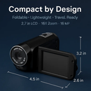 Digital Video Camcorder with Selfie Fill Light by LJGDeals
