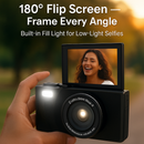5K 75MP Digital Camera for Photography Anti-Shake WiFi Vlogging Video Camera with 9 Shooting Modes 18X Zoom Fill Light Webcam Function 2 Batteries 32G by LJGDeals