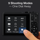 5K 75MP Digital Camera for Photography Anti-Shake WiFi Vlogging Video Camera with 9 Shooting Modes 18X Zoom Fill Light Webcam Function 2 Batteries 32G by LJGDeals