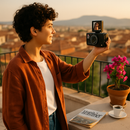 5K 75MP Digital Camera for Photography Anti-Shake WiFi Vlogging Video Camera with 9 Shooting Modes 18X Zoom Fill Light Webcam Function 2 Batteries 32G by LJGDeals