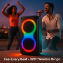 Portable Wireless Party Speaker with RGB Lights and TWS by LJGDeals