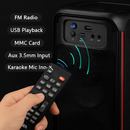 Portable Wireless Party Speaker with RGB Lights and TWS by LJGDeals