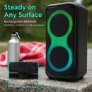 Portable Wireless Party Speaker with RGB Lights and TWS by LJGDeals
