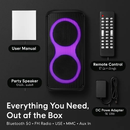 Portable Wireless Party Speaker with RGB Lights and TWS by LJGDeals