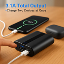 12000mAh Portable Charger with Dual USB Ports 3.1A Output Power Bank Ultra-Compact External Battery Pack Fast Charging for IOS Phone Samsung Xiaomi ZT by LJGDeals