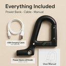 2200mAh Power Bank w/Emergency Flashlight Compass Carabiner-Shaped Hiking Camping Use by LJGDeals