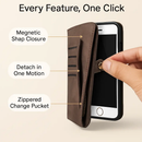 Wallet Case for iPhone 6 Plus - Slim 2-in-1 Design by LJGDeals