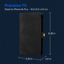 iPhone 6s Plus Wallet Case with Detachable Cover by LJGDeals