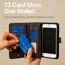 iPhone 6s Plus Wallet Case with Detachable Cover by LJGDeals
