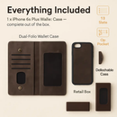 iPhone 6s Plus Wallet Case with Detachable Cover by LJGDeals