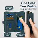 Wallet Case with Detachable Phone and Card Wallet by LJGDeals