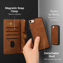Wallet Case with Detachable Phone and Card Wallet by LJGDeals