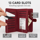 Wallet Case with Detachable Phone and Card Wallet by LJGDeals