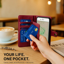 Wallet Case with Detachable Phone and Card Wallet by LJGDeals
