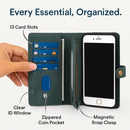 Wallet Case with Card Slot - Slim Detachable Wallet System by LJGDeals