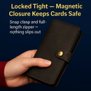 Wallet Case with Card Slot - Slim Detachable Wallet System by LJGDeals