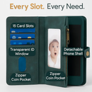 Phone Wallet Case for iPhone 8 Plus with Slim Pocket by LJGDeals