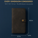 Phone Wallet Case for iPhone 8 Plus with Slim Pocket by LJGDeals