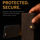 Phone Wallet Case for iPhone 8 Plus with Slim Pocket by LJGDeals