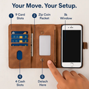 Phone Wallet Case for iPhone 8 Slim Wallet by LJGDeals