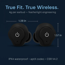 True Wireless Earbuds with Noise Cancellation by LJGDeals