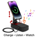 Phone Stand with Wireless Speaker and Power Bank by LJGDeals