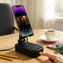 Phone Stand with Wireless Speaker and Power Bank by LJGDeals