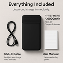 30000mAh Fast Charging Power Bank for Travel by LJGDeals