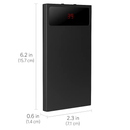 Ultra-thin Power Bank with Dual USB Ports & LCD by LJGDeals