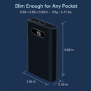 20000Mah Power Bank Portable Charger External Battery Pack 22.5W Super Fast Charging with LED Display Flashlight Fit for iPhone Samsung by LJGDeals