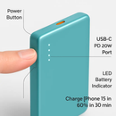 2-in-1 Wireless Power Bank 5000mAh MagSafe Compatible by LJGDeals
