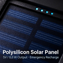 Solar Power Bank with Dual USB Ports and Compass by LJGDeals