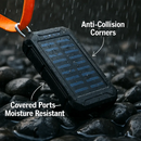 Solar Power Bank with Dual USB Ports and Compass by LJGDeals