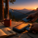 Solar Power Bank with Dual USB Ports and Compass by LJGDeals
