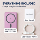 2-in-1 Wireless Power Bank 5000mAh MagSafe Compatible by LJGDeals