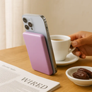 2-in-1 Wireless Power Bank 5000mAh MagSafe Compatible by LJGDeals