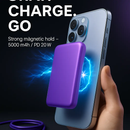 2-in-1 Wireless Power Bank 5000mAh MagSafe Compatible by LJGDeals