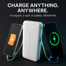 Power Bank Portable Charger with Built-in Cables by LJGDeals
