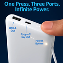 Power Bank Portable Charger with Type-C Cable for iPhone by LJGDeals