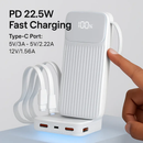 PD22.5W Fast Charger Power Bank with Cables by LJGDeals